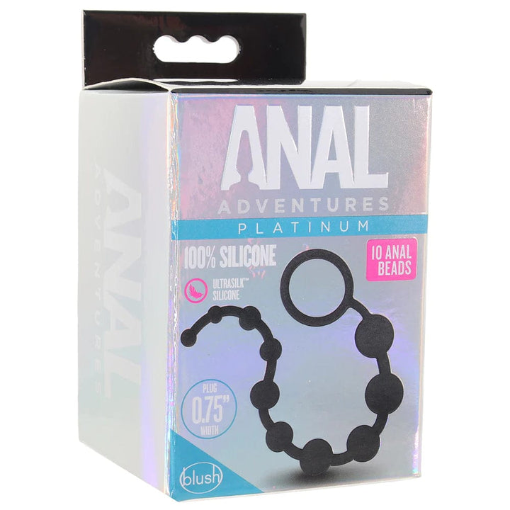 Blush Anal Adventures Platinum Silicone Anal Beads