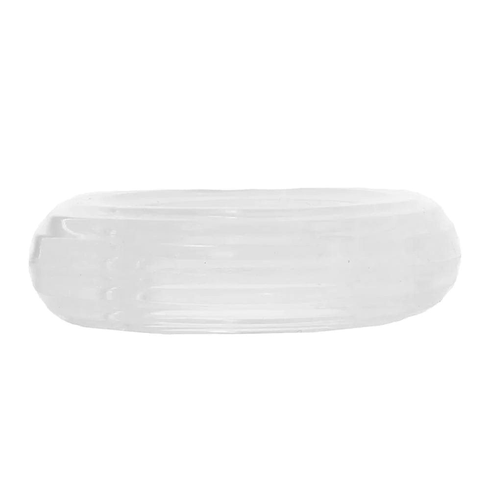 CalExotics Medium Premium Silicone Cock Ring in Clear