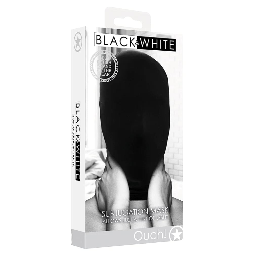 Shots Toys Black & White Subjugation Mask – WW INC