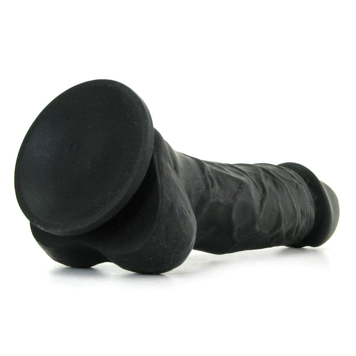 Colours Silicone Dildo in Black 5"