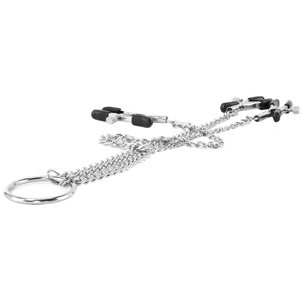 Calexotics - nipple play Triple Intimate Clamps in Silver