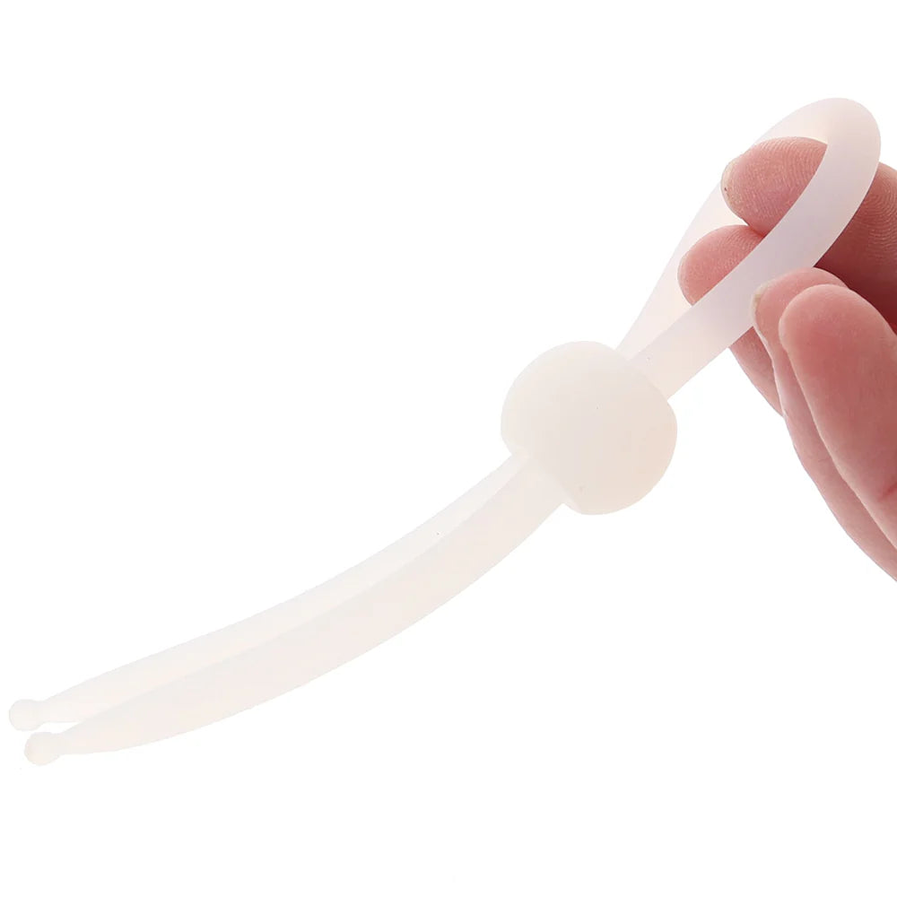 CalExotics Alpha Liquid Silicone Lasso Ring in Clear