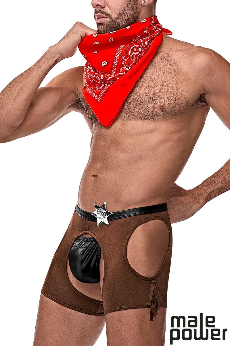 Male Power Cocky Cowboy 3pc - Bed Costume
