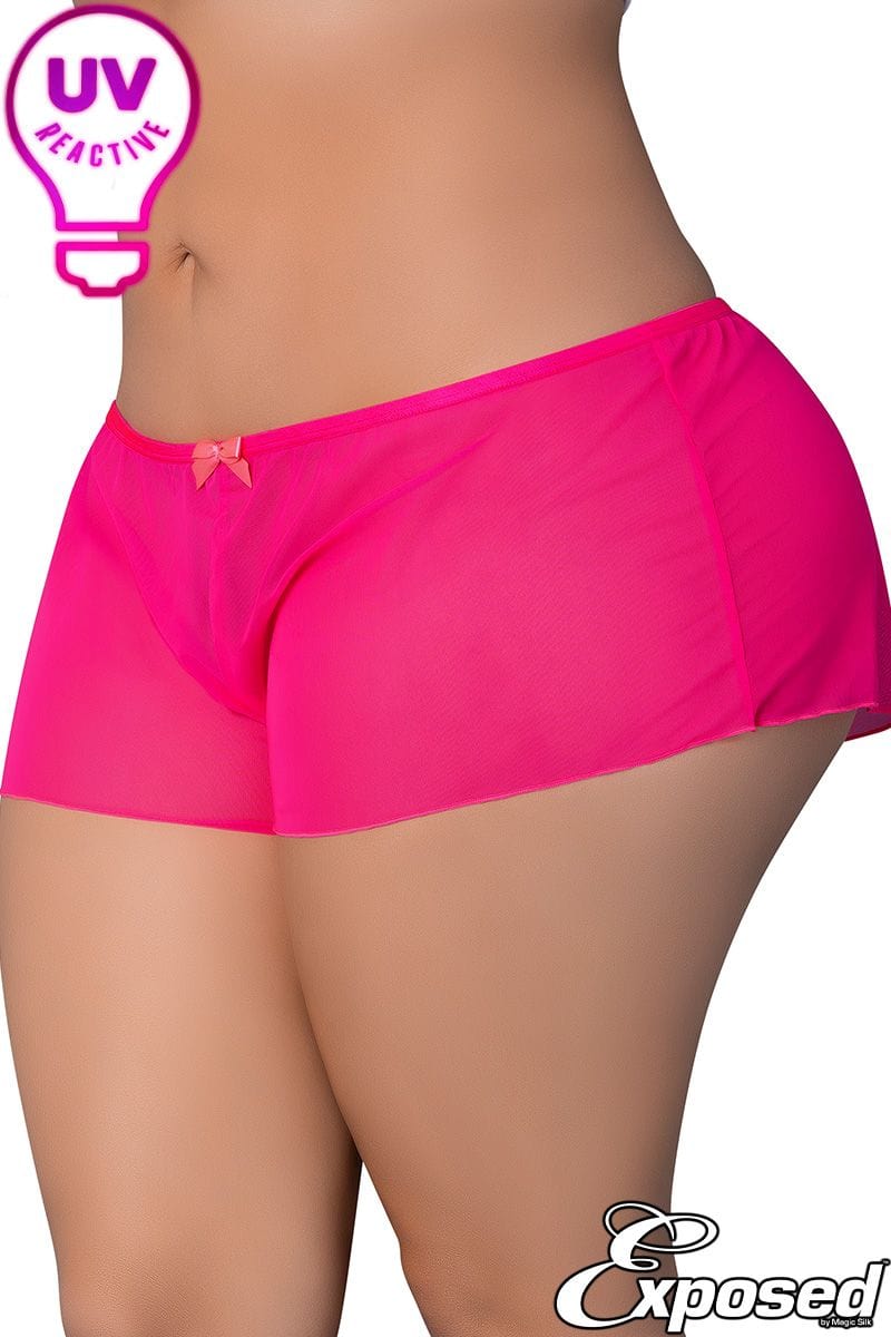 Exposed Lingerie - Pink Kink Flowy Boy Short