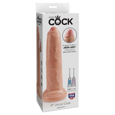 King cock - 9 inches Uncut Cock - Flesh