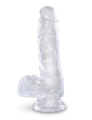 King Cock - 6 in. Cock with Balls - Clear