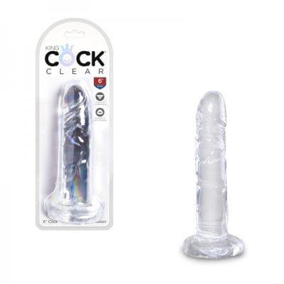 King Cock - 6 in Cock Without Balls - Clear