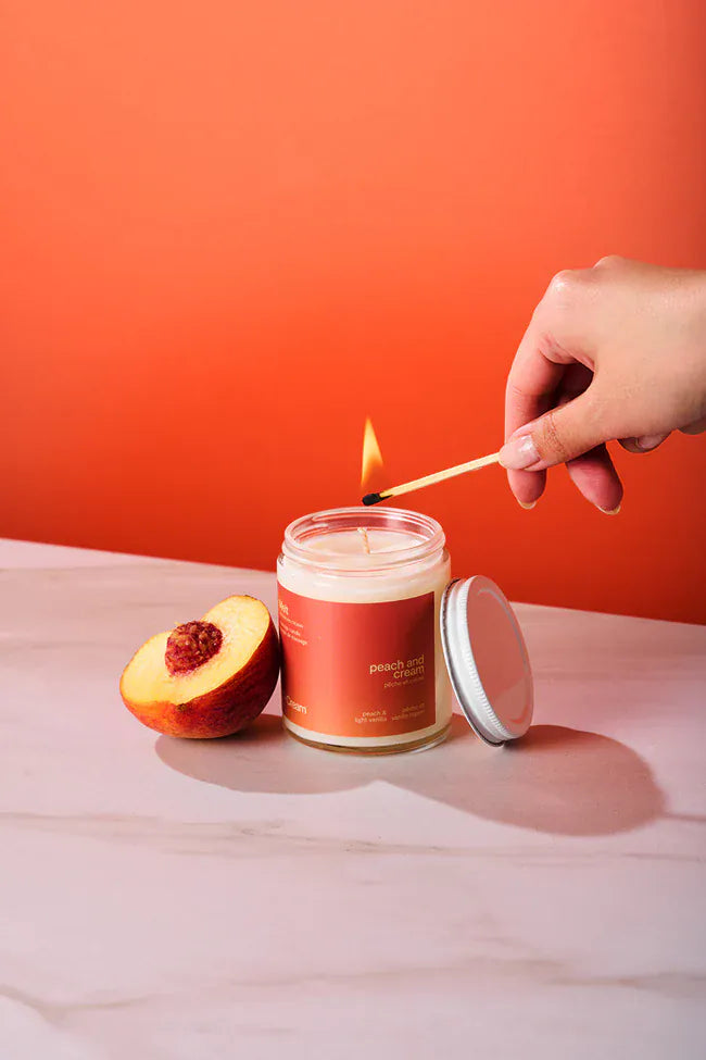 Twin Flame Massage Candle | Peaches & Cream