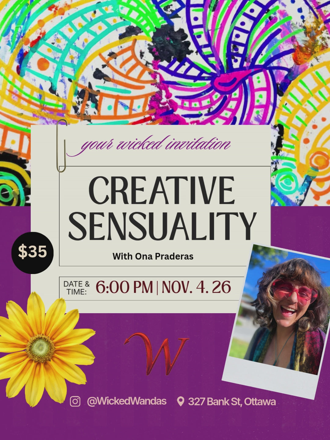 Creative Sensuality w/ Ona Praderas Nov 4