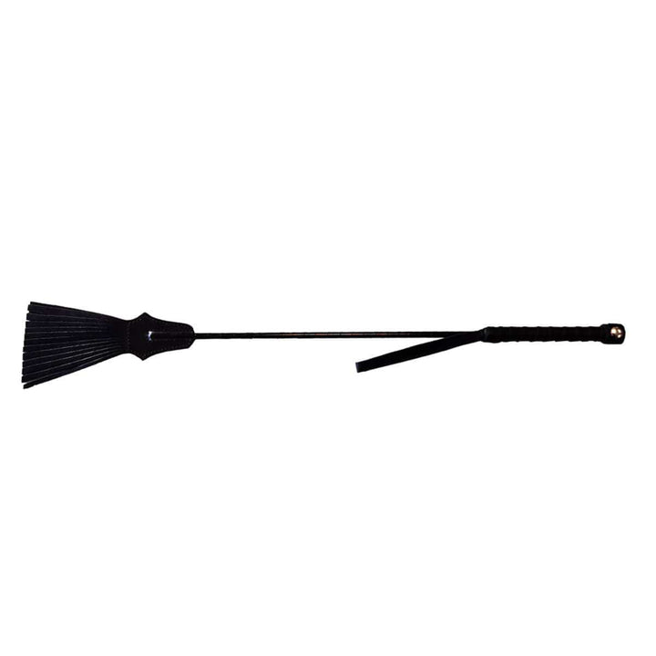 Rouge Leather Tasseled Riding Crop