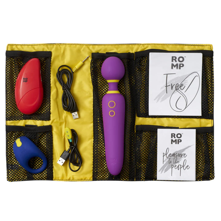 ROMP Pleasure Kit -  Flip Wand - Free Clitoral - Juke Vibe Penis Ring