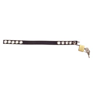 Rouge Leather Padlockable Cock Strap
