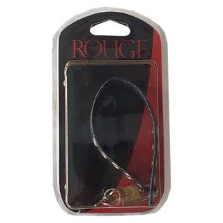 Rouge - Leather Padlockable Cock Strap - Black