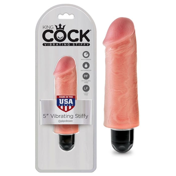 King Cock 5" Vibrating Stiffy - Light