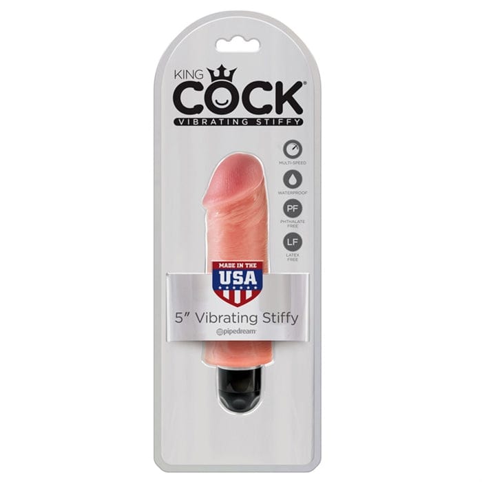 King Cock 5" Vibrating Stiffy - Light