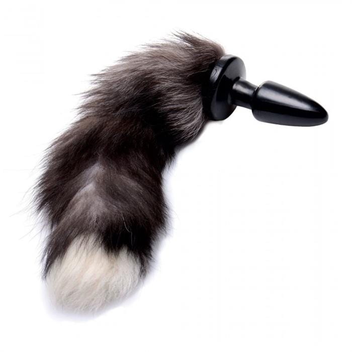 Tailz Grey Fox Tail Anal Plug - Wicked Wanda's Inc.