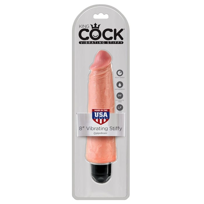Pipedream King Cock 8" Vibrating Stiffy - Light