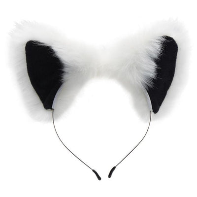 Tailz White Fox Tail Anal Plug and Ears Set - Wicked Wanda's Inc.