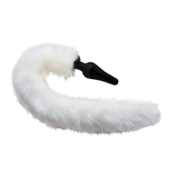 Tailz White Fox Tail Anal Plug and Ears Set - Wicked Wanda's Inc.