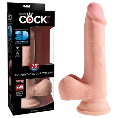 King Cock - Plus 7.5" Triple Density Cock with Balls