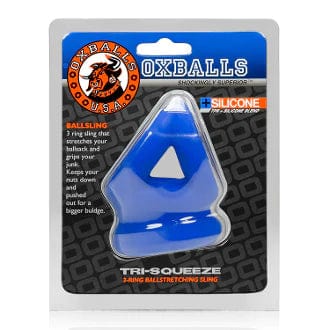 Oxballs Tri-Squeeze - Flex Tpr et Silicone Blend - Oxballs - Bleu