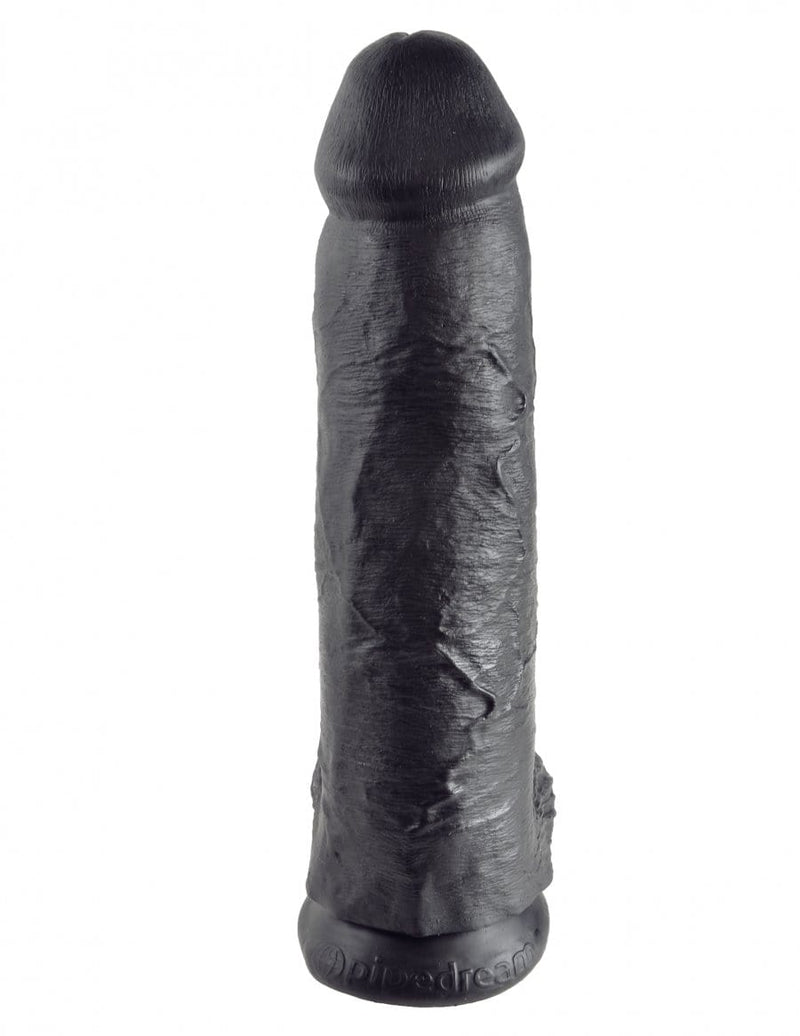 King Cock 12" with Balls in Black and White
