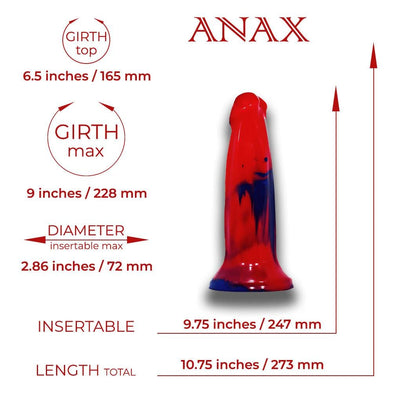 Gode ​​Anax Servant Sex Toys Gris Foncé