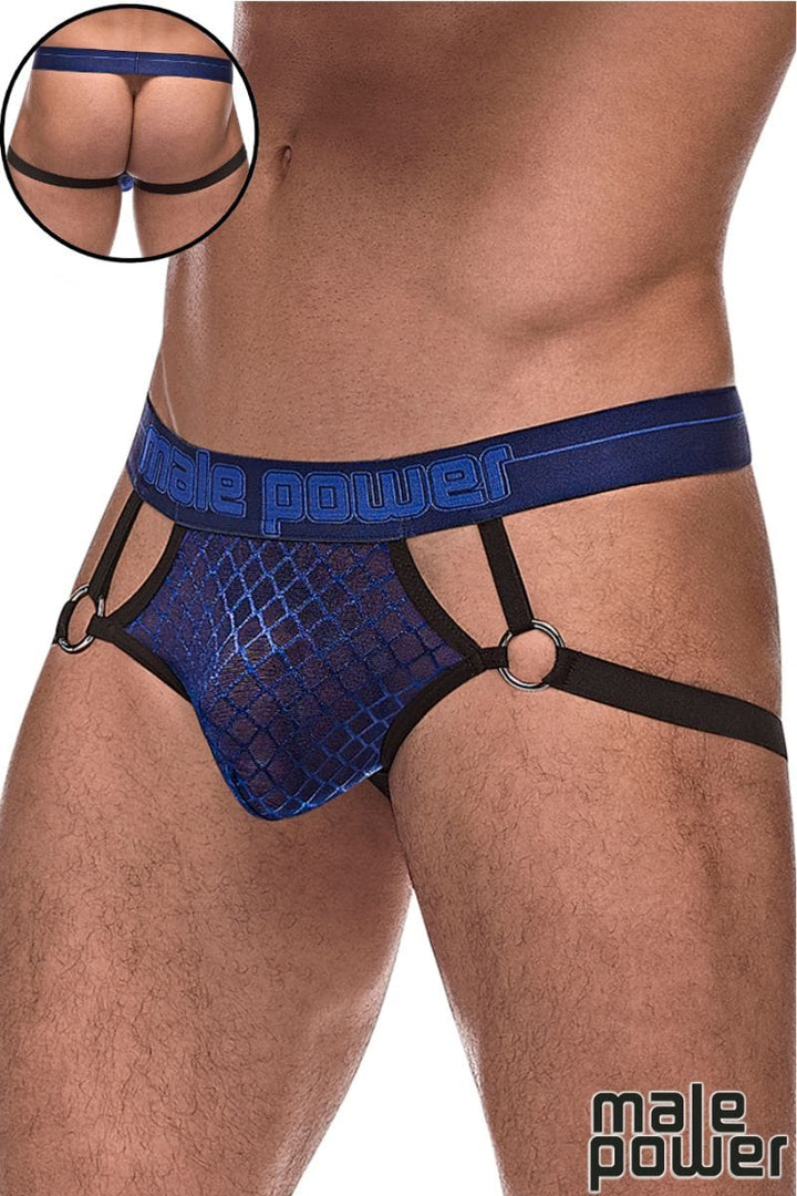 Male Power Diamond Mesh Ring Jock