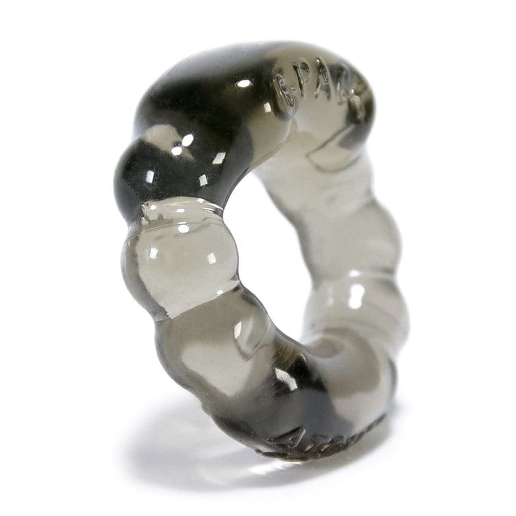 Ox Balls 6-Pack Sport Cockring - Smoke Clear