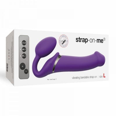 Strap-On-Me vibrating bendable strap-on - WITH WIRELESS REMOTE