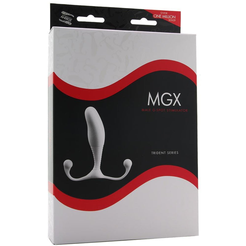 Stimulateur de point G masculin Aneros MGX Trident en blanc