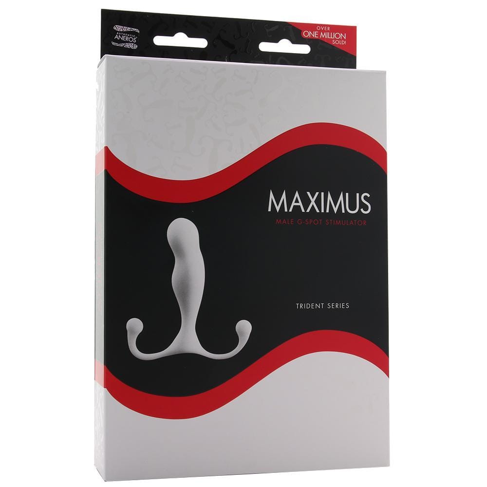 Stimulateur de point G masculin Aneros Maximus Trident en blanc