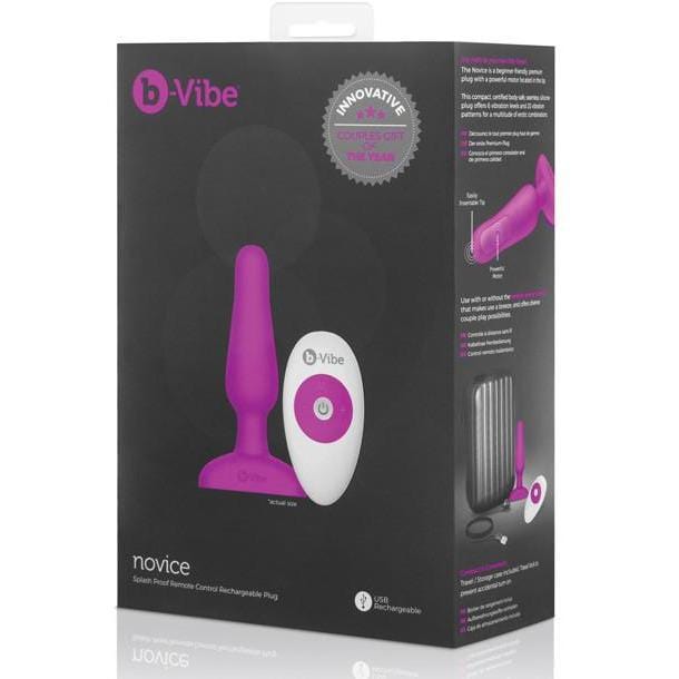 b-Vibe Novice Remote Control Rechargeable Plug USB - Wicked Wanda's Inc.