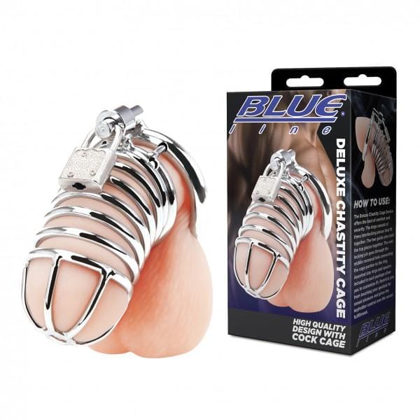 Blueline Deluxe Chastity Cage Metal