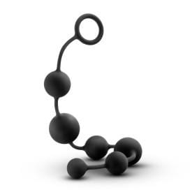 Blush Performance Perles anales en silicone de 16 pouces en noir