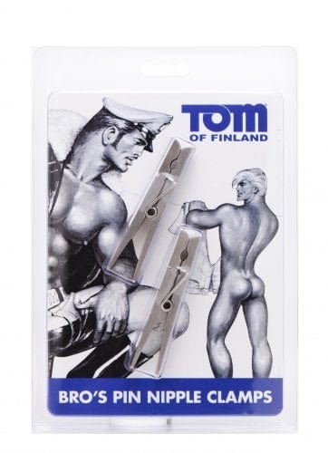 XR Tom of Finland Bros Pin Stainless Steel Nipple Clamps