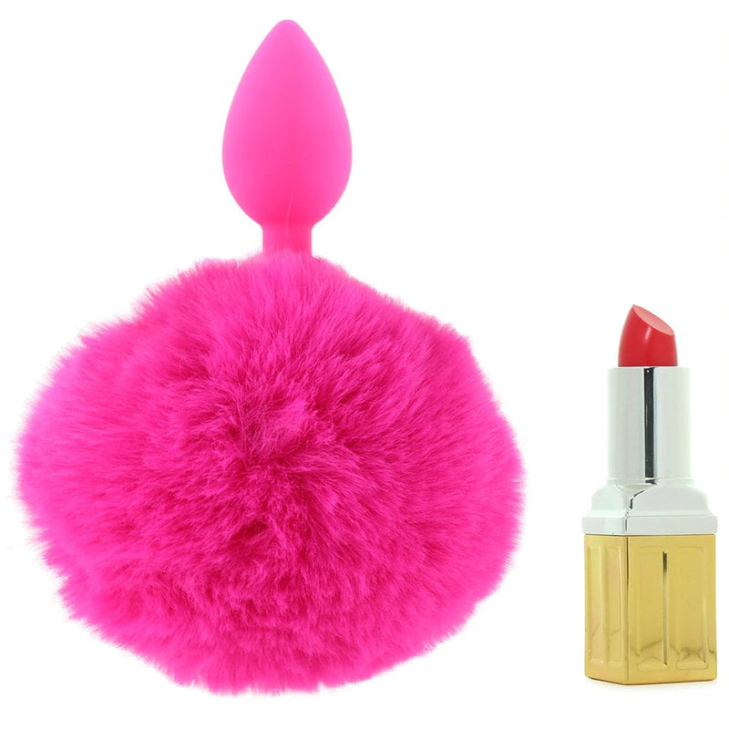 Pipedream Bunny Tail Beginner Silicone Butt Plug in Pink