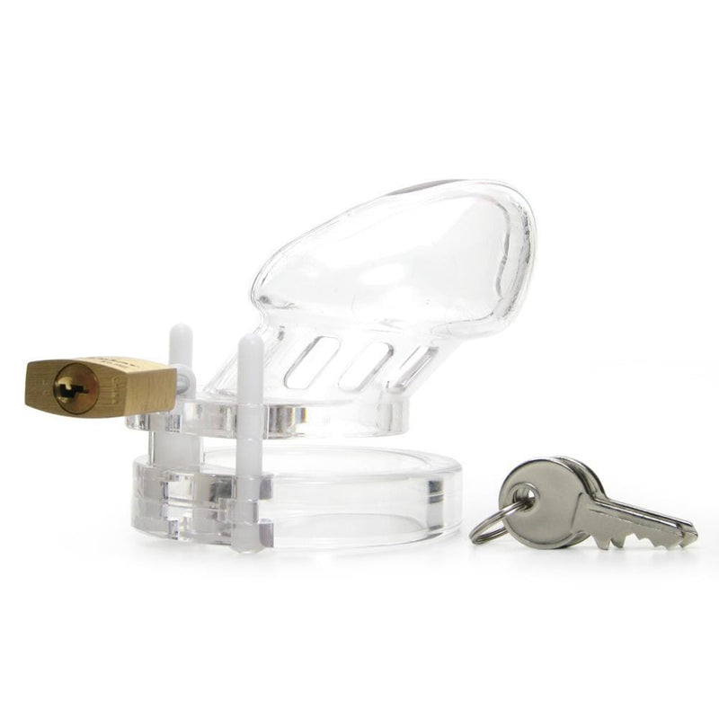 CB-X CB-6000S 2 1/2 Inch Male Chastity Device in Clear