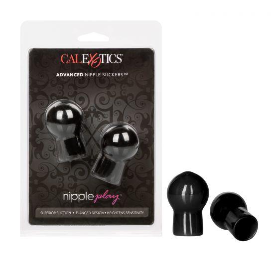 Calexotics Silicone Advanced Nipple Suckers Nipple Play pink cherry Black Small 