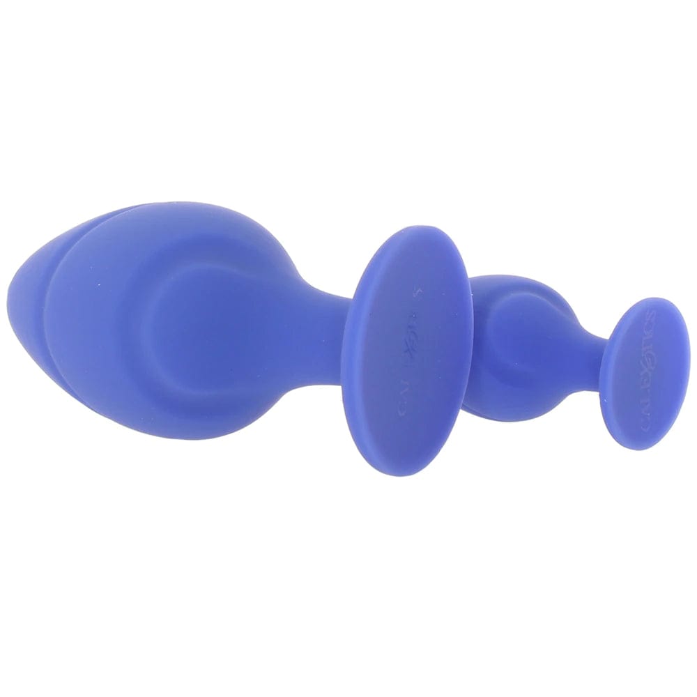 Calexotics Cheeky Blue Textured Butt Plug Set