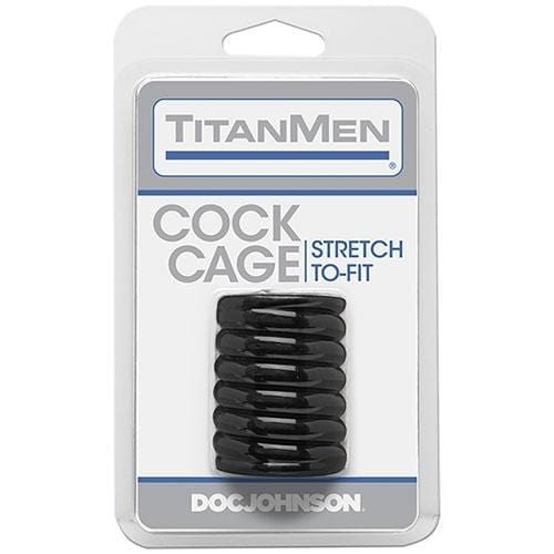 Outils Doc Johnson TitanMen® - Cock Cage - Noir 