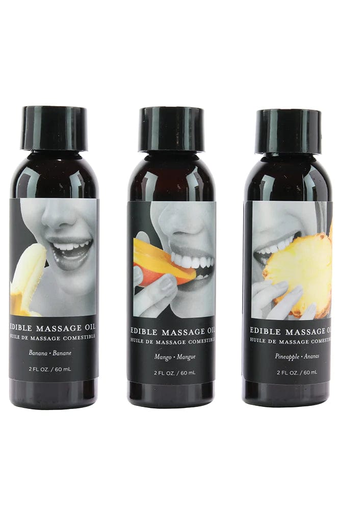 Hempseed Edible Massage Oil Gift Set in Tropical - 3x2oz