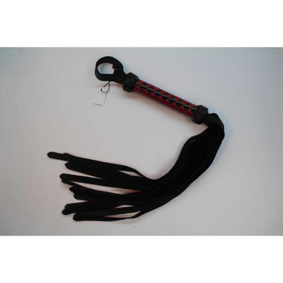 Wanda's Select Classic Leather Flogger With Braided Handle - Wicked Wanda's Inc.