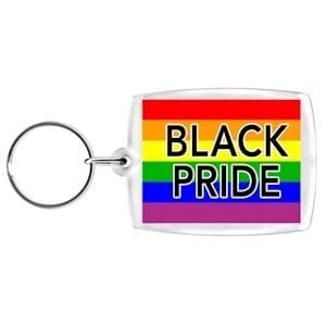Gay Pride Products Black Pride Key Chain - Wicked Wanda's Inc.