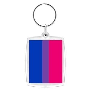 Gay Pride Products Bisexual Key Chain - Wicked Wanda's Inc.