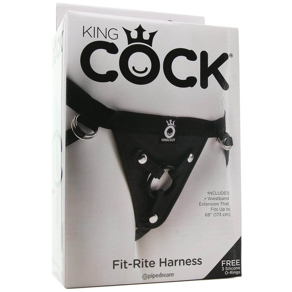 Pipedream King Cock Fit-Rite Harness in Black