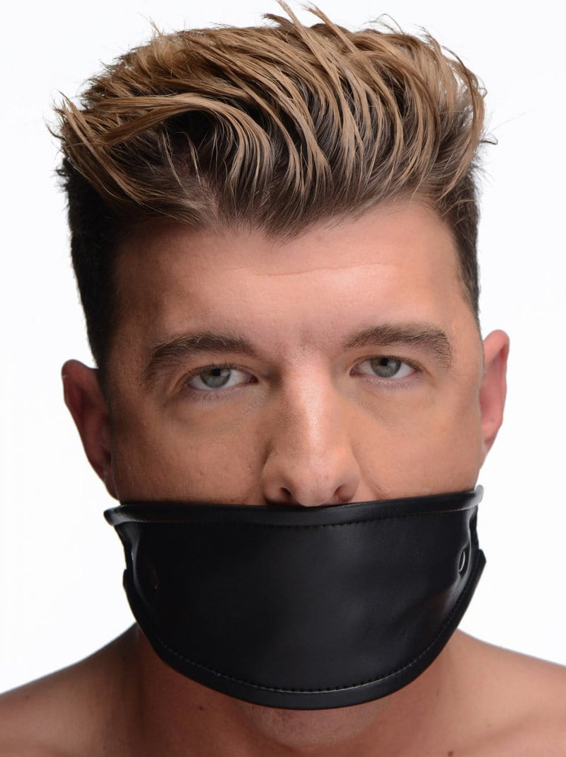 XR Brands Leather Covered Ball Gag