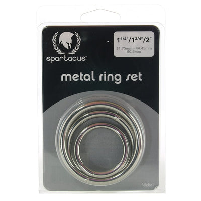 Spartacus Metal Cock Ring Set