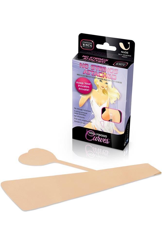 Hollywood Curves No Strings Attached Nude G-String 3 Pack