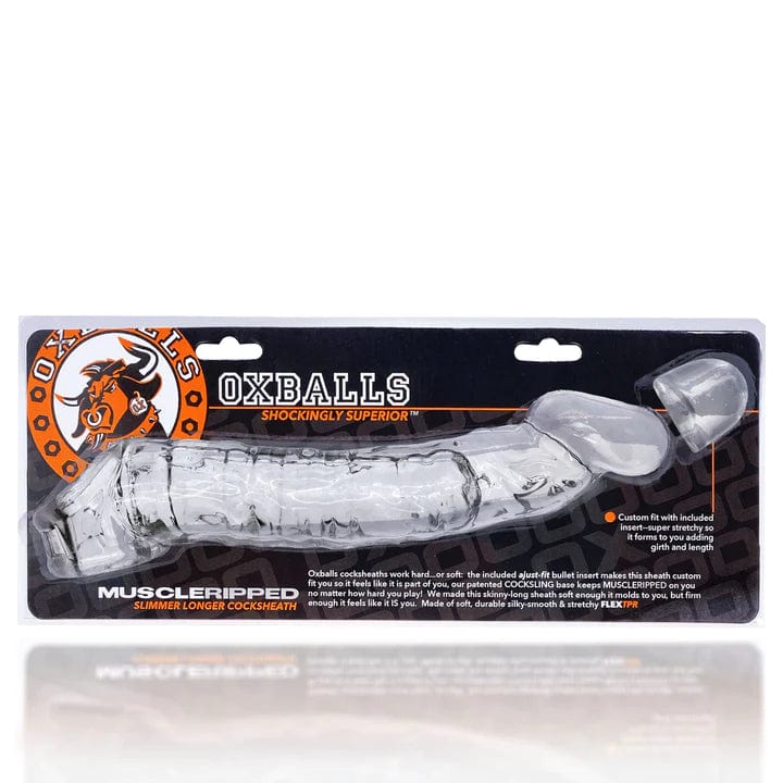 Oxballs - MUSCLE RIPPED Cocksheath - CLEAR